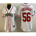 Women's Mexico #56 Randy Arozarena White 2026 World Baseball Classic Cool Base Jersey