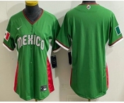 Women's Mexico Blank Green 2026 World Baseball Classic Cool Base Jersey Women's Mexico Blank Green 2026 World Baseball Classic Cool Base Jersey