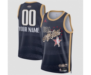 Men 2026 All Star Active Player Custom Navy Stitched Basketball Jersey