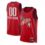 Men 2026 All Star Active Player Custom Red Stitched Basketball Jersey