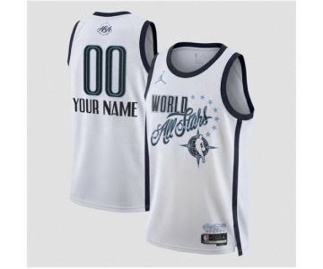 Men 2026 All Star Active Player Custom White Stitched Basketball Jersey