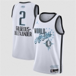 Men's 2026 All-Star #2 Shai Gilgeous-Alexander White Stitched Basketball Jersey