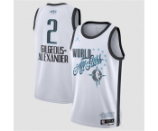 Men's 2026 All-Star #2 Shai Gilgeous-Alexander White Stitched Basketball Jersey Men's 2026 All-Star #2 Shai Gilgeous-Alexander White Stitched Basketball Jersey