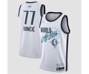 Men's 2026 All-Star #77 Luka Doncic White Stitched Basketball Jersey