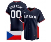 Custom Czech Republic Baseball Nike Navy 2026 World Baseball Classic Jersey Custom Czech Republic Baseball Nike Navy 2026 World Baseball Classic Jersey