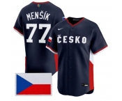 Men's Czech Republic Baseball #77 Vojtch Menk Nike Navy 2026 World Baseball Classic Jersey Men's Czech Republic Baseball #77 Vojtch Menk Nike Navy 2026 World Baseball Classic Jersey