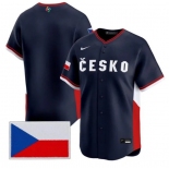 Men's Czech Republic Baseball Nike Navy 2026 World Baseball Classic Team Jersey Men's Czech Republic Baseball Nike Navy 2026 World Baseball Classic Team Jersey