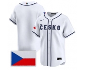 Men's Czech Republic Baseball Nike White 2026 World Baseball Classic Team Jersey Men's Czech Republic Baseball Nike White 2026 World Baseball Classic Team Jersey