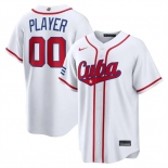 Men's Cuba Baseball ACTIVE PLAYER Custom White 2026 World Baseball Classic Home Stadium Stitched Jersey Men's Cuba Baseball ACTIVE PLAYER Custom White 2026 World Baseball Classic Home Stadium Stitched Jersey