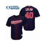 Youth Majestic Minnesota Twins #40 Bartolo Colon Authentic Navy Blue Alternate Road Cool Base MLB Jersey Youth Majestic Minnesota Twins #40 Bartolo Colon Authentic Navy Blue Alternate Road Cool Base MLB Jersey
