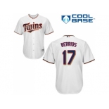 Youth Minnesota Twins #17 Jose Berrios White Cool Base Stitched MLB Jersey Youth Minnesota Twins #17 Jose Berrios White Cool Base Stitched MLB Jersey