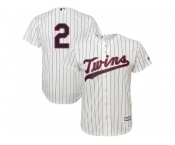 Youth Minnesota Twins #2 Brian Dozier Cream Strip Cool Base Stitched MLB Jersey Youth Minnesota Twins #2 Brian Dozier Cream Strip Cool Base Stitched MLB Jersey