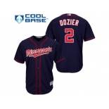 Youth Minnesota Twins #2 Brian Dozier Navy blue Cool Base Stitched MLB Jersey Youth Minnesota Twins #2 Brian Dozier Navy blue Cool Base Stitched MLB Jersey