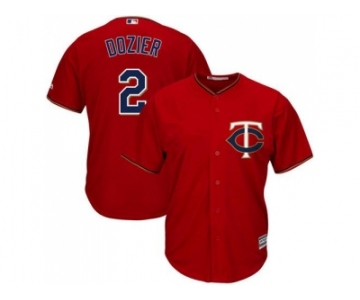 Youth Minnesota Twins #2 Brian Dozier Red Cool Base Stitched MLB Jersey