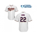 Youth Minnesota Twins #22 Miguel Sano White Cool Base Stitched MLB Jersey Youth Minnesota Twins #22 Miguel Sano White Cool Base Stitched MLB Jersey