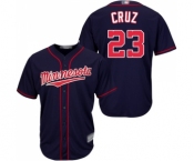 Youth Minnesota Twins #23 Nelson Cruz Authentic Navy Blue Alternate Road Cool Base Baseball Jersey Youth Minnesota Twins #23 Nelson Cruz Authentic Navy Blue Alternate Road Cool Base Baseball Jersey