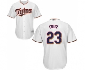 Youth Minnesota Twins #23 Nelson Cruz Replica White Home Cool Base Baseball Jersey Youth Minnesota Twins #23 Nelson Cruz Replica White Home Cool Base Baseball Jersey