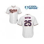 Youth Minnesota Twins #25 Byron Buxton White Cool Base Stitched MLB Jersey Youth Minnesota Twins #25 Byron Buxton White Cool Base Stitched MLB Jersey