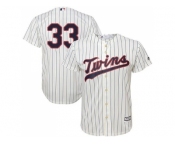 Youth Minnesota Twins #33 Justin Morneau Cream Stitched MLB Jersey