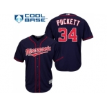 Youth Minnesota Twins #34 Kirby Puckett Navy blue Cool Base Stitched MLB Jersey Youth Minnesota Twins #34 Kirby Puckett Navy blue Cool Base Stitched MLB Jersey