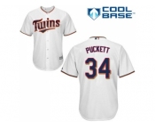 Youth Minnesota Twins #34 Kirby Puckett White Cool Base StitchedMLB Jersey