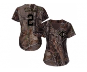 Women Minnesota Twins #2 Brian Dozier Camo Realtree Collection Cool Base Stitched MLB Jersey Women Minnesota Twins #2 Brian Dozier Camo Realtree Collection Cool Base Stitched MLB Jersey