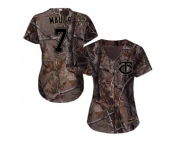 Women Minnesota Twins #7 Joe Mauer Camo Realtree Collection Cool Base Stitched MLB Jersey Women Minnesota Twins #7 Joe Mauer Camo Realtree Collection Cool Base Stitched MLB Jersey