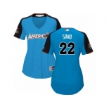 Women's Majestic Minnesota Twins #22 Miguel Sano Replica Blue American League 2017 MLB All-Star MLB Jersey Women's Majestic Minnesota Twins #22 Miguel Sano Replica Blue American League 2017 MLB All-Star MLB Jersey