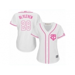 Women's Majestic Minnesota Twins #28 Bert Blyleven Replica White Fashion Cool Base MLB Jersey Women's Majestic Minnesota Twins #28 Bert Blyleven Replica White Fashion Cool Base MLB Jersey