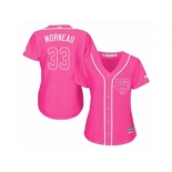 Women's Majestic Minnesota Twins #33 Justin Morneau Replica Pink Fashion Cool Base MLB Jersey Women's Majestic Minnesota Twins #33 Justin Morneau Replica Pink Fashion Cool Base MLB Jersey