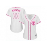 Women's Majestic Minnesota Twins #33 Justin Morneau Replica White Fashion Cool Base MLB Jersey Women's Majestic Minnesota Twins #33 Justin Morneau Replica White Fashion Cool Base MLB Jersey