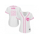 Women's Majestic Minnesota Twins #52 Byung-Ho Park Replica White Fashion Cool Base MLB Jersey Women's Majestic Minnesota Twins #52 Byung-Ho Park Replica White Fashion Cool Base MLB Jersey