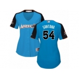 Women's Majestic Minnesota Twins #54 Ervin Santana Replica Blue American League 2017 MLB All-Star MLB Jersey Women's Majestic Minnesota Twins #54 Ervin Santana Replica Blue American League 2017 MLB All-Star MLB Jersey