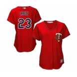 Women's Minnesota Twins #23 Nelson Cruz Replica Scarlet Alternate Cool Base Baseball Jersey Women's Minnesota Twins #23 Nelson Cruz Replica Scarlet Alternate Cool Base Baseball Jersey