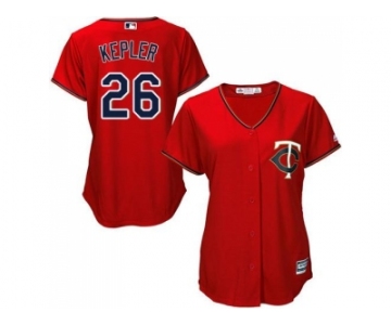 Women's Minnesota Twins #26 Max Kepler Red Alternate Stitched MLB Jersey