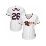 Women's Minnesota Twins #26 Max Kepler White Home Stitched MLB Jersey Women's Minnesota Twins #26 Max Kepler White Home Stitched MLB Jersey