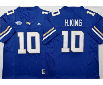 Men's Georgia Tech Yellow Jackets #10 Haynes King Royal F.U.S.E. Limited Stitched Jersey
