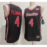 Men's Houston Cougars #4 Kingston Flemings Black 2026 Stitched Football Jersey