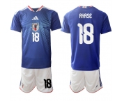 Men's Japan #18 AYASE National Team FIFA x World Cup 2026 Home Blue On Field Jersey Men's Japan #18 AYASE National Team FIFA x World Cup 2026 Home Blue On Field Jersey