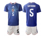 Men's Japan #5 WATANABE National Team FIFA x World Cup 2026 Home Blue On Field Jersey Men's Japan #5 WATANABE National Team FIFA x World Cup 2026 Home Blue On Field Jersey