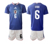 Men's Japan #6 ENDO National Team FIFA x World Cup 2026 Home Blue On Field Jersey Men's Japan #6 ENDO National Team FIFA x World Cup 2026 Home Blue On Field Jersey