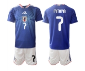 Men's Japan #7 Kaoru Mitoma 2026 Blue Home Soccer Jersey Suit Men's Japan #7 Kaoru Mitoma 2026 Blue Home Soccer Jersey Suit