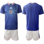 Men's Japan Blank National Team FIFA x World Cup 2026 Home Blue On Field Jersey Men's Japan Blank National Team FIFA x World Cup 2026 Home Blue On Field Jersey