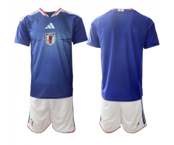Men's Japan Blank National Team FIFA x World Cup 2026 Home Blue On Field Jersey