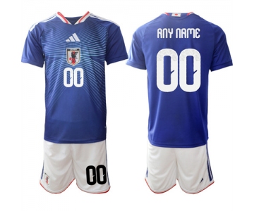 Men's Japan Custom Any Name And Number National Team FIFA x World Cup 2026 Home Blue On Field Jers