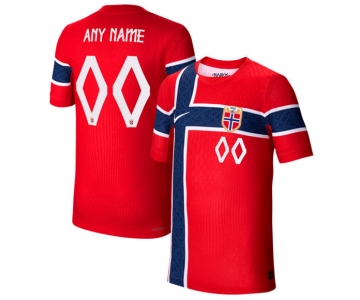Men's Norway National Team Active Player Custom Red 2026 Home Soccer Jersey