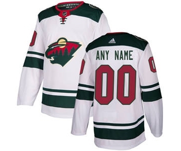Men's Wild Personalized White Road Hockey Jersey
