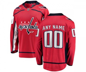 Washington Capitals Customized Fanatics Branded Red Home Breakaway NHL Jersey