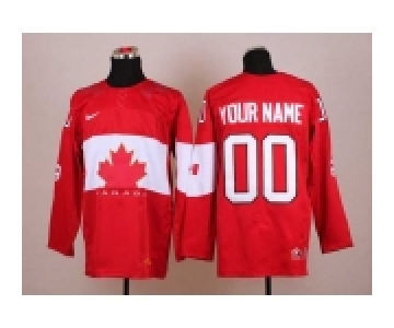 customized team canada jerseys red[2014 winter olympics]