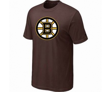 NHL Boston Bruins big & tall logo T-shirt brown